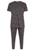YOURS Curve Grey Star Print Short Sleeve Pyjama Set - Size 14-16 Image 5