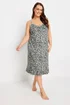 YOURS Curve Grey Leopard Print Chemise - Size 26-28 Image 2