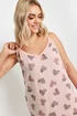 YOURS Curve Pink Heart Print Chemise Nightdress - Size 30-32 Image 5