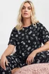 YOURS Curve Black & White Cowboy Print Pyjama Set - Size 18-20 Image 2