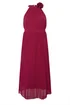 Yours London Curve Red Corsage Detail Pleated Maxi Dress - 26-28 Image 5