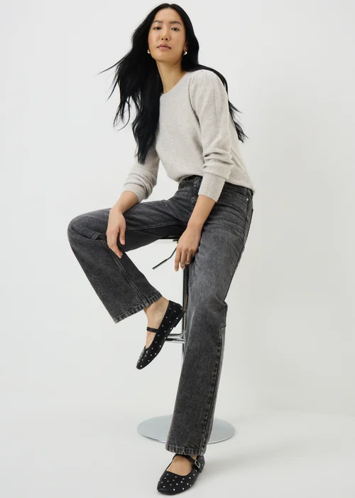 Oatmeal Sequin Yarn Jumper - 3XL Image 2