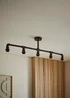 ValueLights Luiggi Black 5 Way Bar Ceiling Light - One Size Image 1