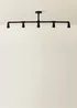 ValueLights Luiggi Black 5 Way Bar Ceiling Light - One Size Image 3