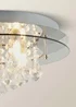 ValueLights Ricardo Brushed Chrome 3 Way Frosted Shades Ceiling Light - One Size Image 4