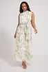 Yours London Curve Ivory White Floral Tiered Maxi Dress - 18 Image 2