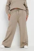 Yours Curve Light Brown Wide Leg Joggers - 26-28 Image 2