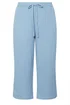 Yours Curve Light Blue Crinkle Midaxi Culottes - 14 Image 5