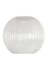 ValueLights Maddison Clear Ribbed Glass Globe Easy Fit Lampshade - One Size Image 3
