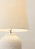 ValueLights Harrison White Ribbed Large Table Lamp - One Size Image 5