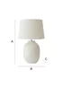 ValueLights Harrison White Ribbed Large Table Lamp - One Size Image 6