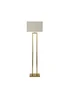 ValueLights Gloria Gold Double Stem Metal Floor Lamp with Rectangular Lampshade - One Size Image 4