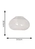 ValueLights Corinne Clear Glass Easy Fit Lampshade - One Size Image 6