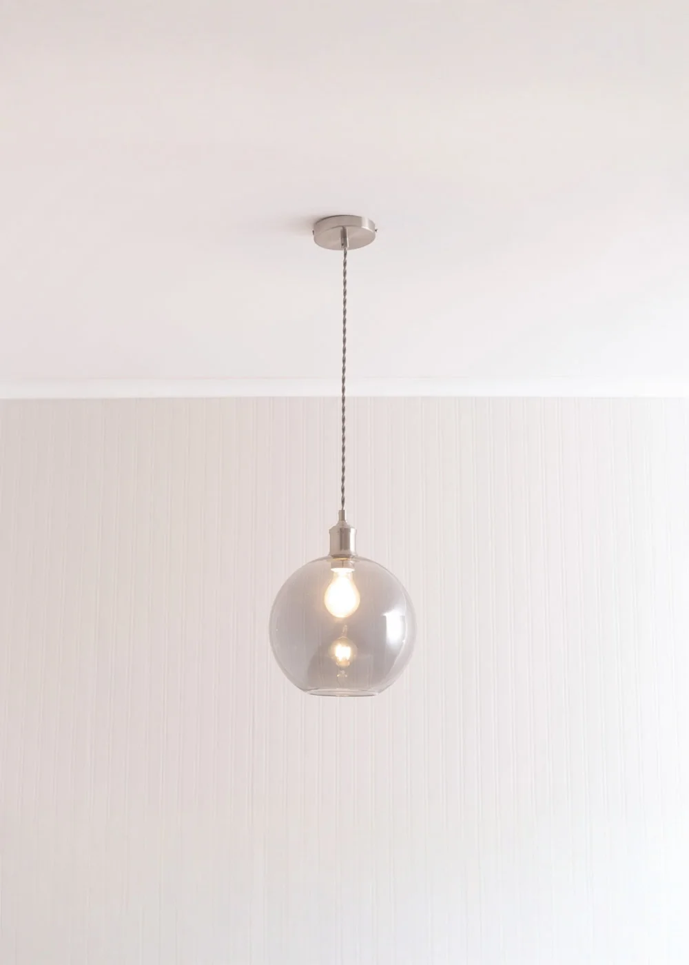 ValueLights Shaw Brushed Chrome Adjustable Pendant Ceiling Light - One Size Image 2