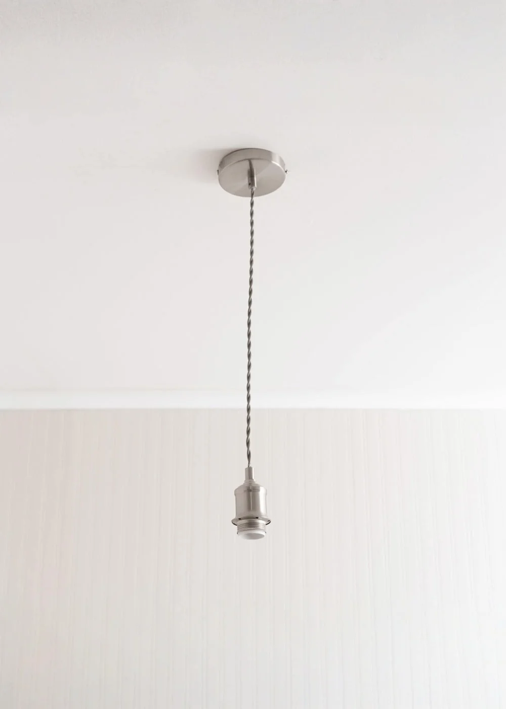 ValueLights Shaw Brushed Chrome Adjustable Pendant Ceiling Light - One Size Image 1