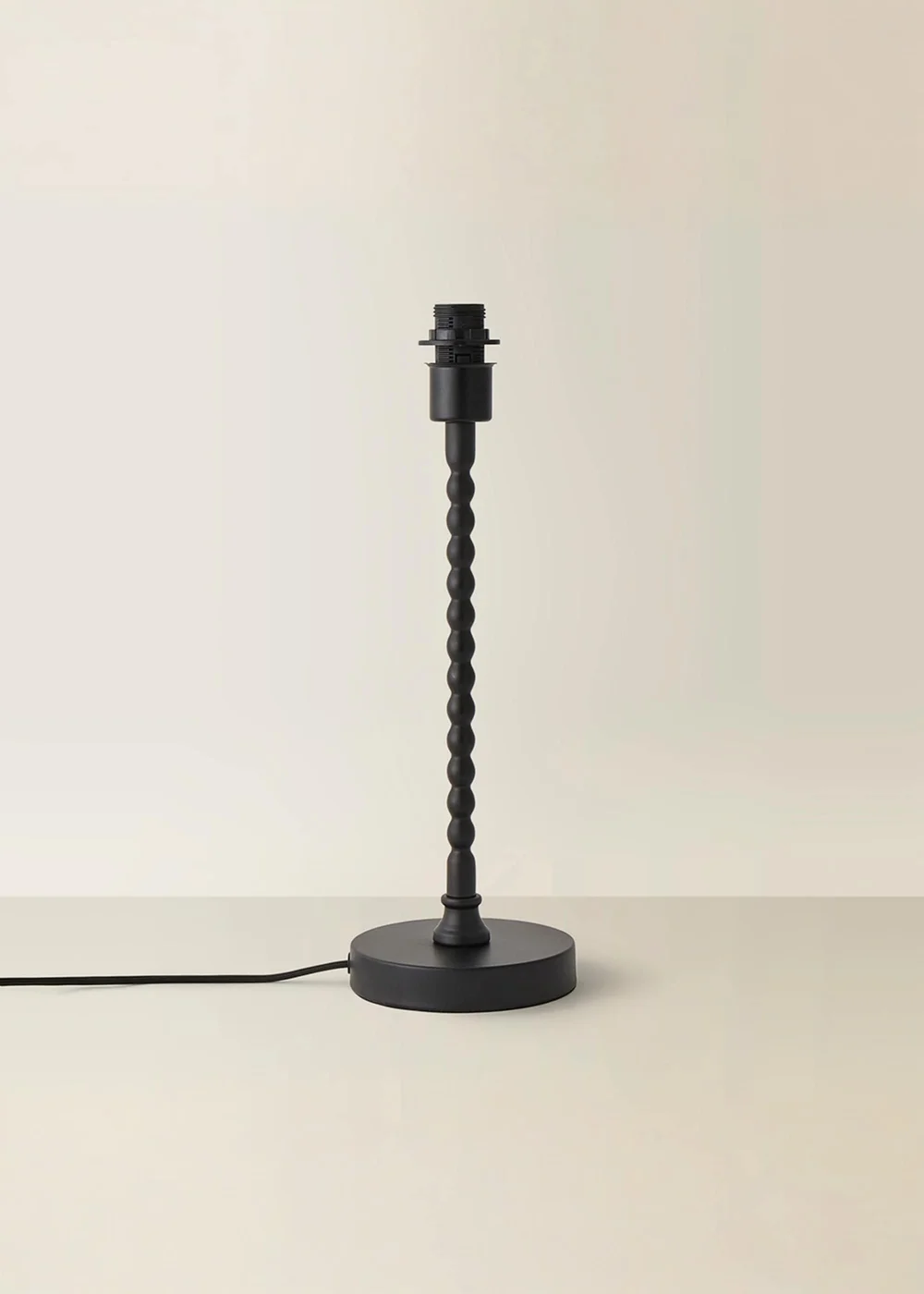ValueLights Maeve Matte Black Bobbin Table Lamp Base - One Size Image 2