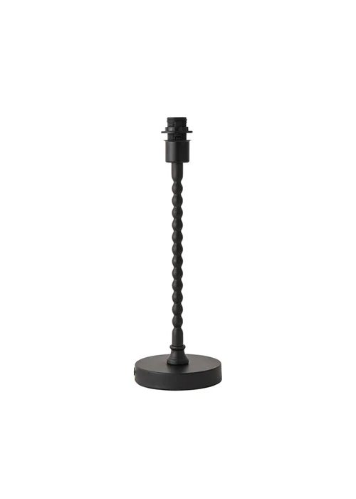 ValueLights Maeve Matte Black Bobbin Table Lamp Base - One Size Image 3