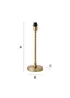 ValueLights Maeve Brushed Gold Bobbin Table Lamp Base - One Size Image 5