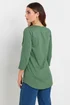 Long Tall Sally Khaki Green Henley Top - Size 18 Image 4