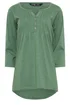 Long Tall Sally Khaki Green Henley Top - Size 18 Image 5
