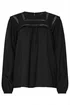 LTS Tall Black Woven Frill Blouse - Size 18 Image 5