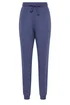 Long Tall Sally Blue Jersey Drawcord Cuffed Joggers - 10/L36 Image 5