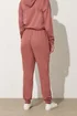 Long Tall Sally Coral Pink Jersey Drawcord Cuffed Joggers - 8/L36 Image 3