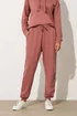Long Tall Sally Coral Pink Jersey Drawcord Cuffed Joggers - 8/L36 Image 2