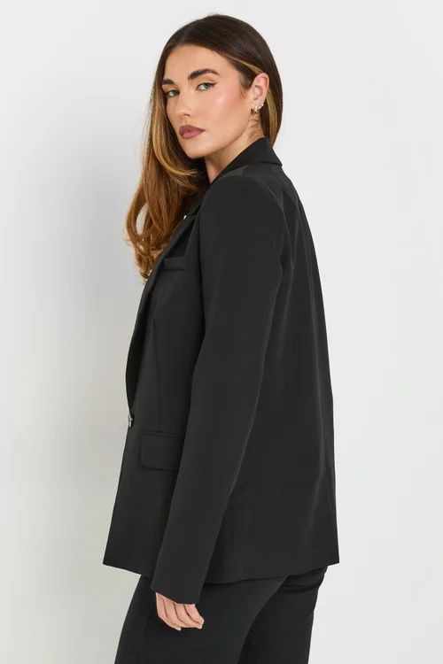 Long Tall Sally Black Single Breasted Blazer - Size 14 Image 3