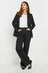 Long Tall Sally Black Single Breasted Blazer - Size 14 Image 2