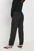 Long Tall Sally Black Pleated Barrel Leg Trousers - Size 14, Leg 36 Image 5