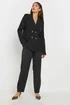 Long Tall Sally Black Double Breasted Blazer Jacket - 10 Image 4
