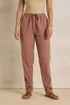 Long Tall Sally Rust Orange Lyocell Blend Joggers - Size 16, Leg 36 Image 4