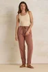 Long Tall Sally Rust Orange Lyocell Blend Joggers - Size 16, Leg 36 Image 3
