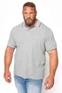 BadRhino Grey Marl Tipped Core Polo Shirt - Large Image 2