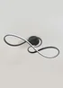 ValueLights Infinity Matte Black Loop Drop Bar Integrated LED Ceiling Light - One Size Image 5