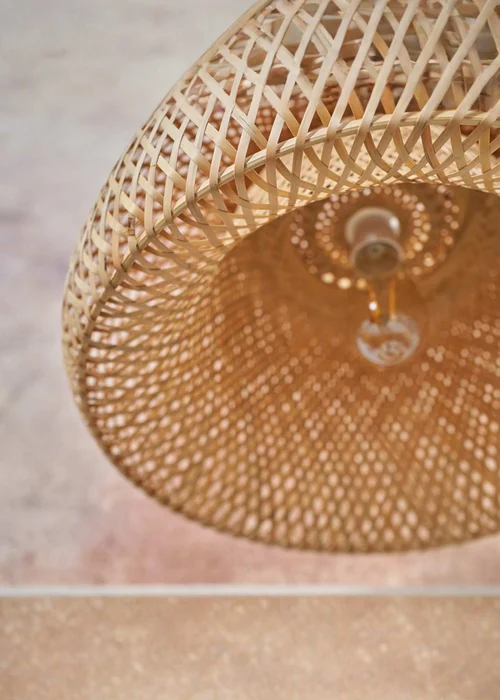 ValueLights Perugia Natural Bamboo Easy Fit Ceiling Lampshade - One Size Image 3