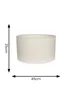 ValueLights Reni XL 45cm Cream Boucle Easy Fit Lampshade - One Size Image 5