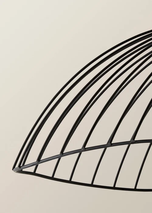 ValueLights Covelas Black Wavy Easy Fit Ceiling Lampshade - One Size Image 4