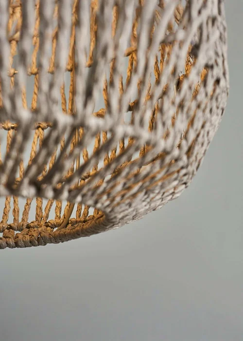 ValueLights Cabral Grey Rope Easy Fit Ceiling Lampshade - One Size Image 4