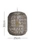 ValueLights Cabral Grey Rope Easy Fit Ceiling Lampshade - One Size Image 5