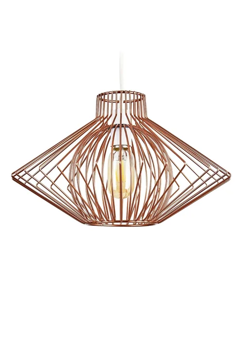 ValueLights Sinat Copper Easy Fit Ceiling Light Lampshade - One Size Image 2
