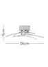 ValueLights Marais Chrome Integrated LED Ceiling Light - One Size Image 5