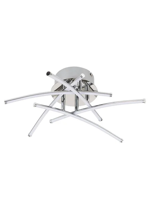 ValueLights Marais Chrome Integrated LED Ceiling Light - One Size Image 2