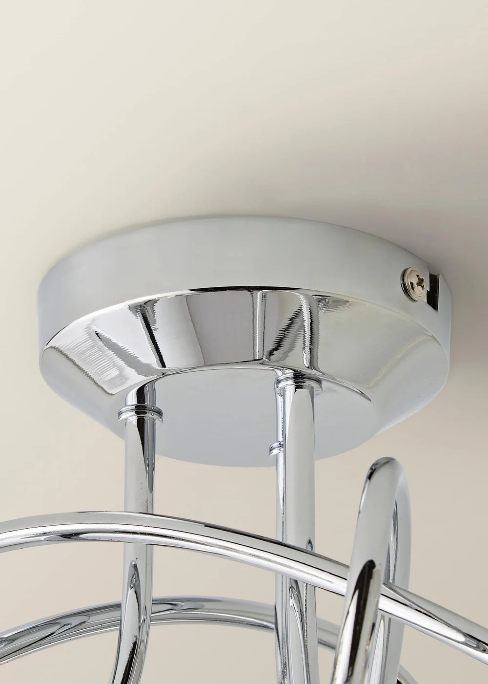 ValueLights Astley Chrome 3 Way Crossover Ceiling Light - One Size Image 5