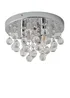 ValueLights Mitre Chrome Droplet Flush Ceiling Light - One Size Image 2