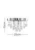 ValueLights Mitre Chrome Droplet Flush Ceiling Light - One Size Image 4