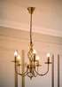 ValueLights Memphis Antique Brass Twist 5 Way Celling Light - One Size Image 3