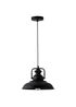ValueLights Duomo Black Dome Ceiling Light - One Size Image 2