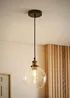 ValueLights Sheridan Glass Globe Ceiling Pendant Light - One Size Image 1